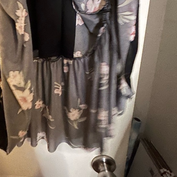 Vintage Flared Floral Pattern Maxi Skirt XL - Picture 2 of 6